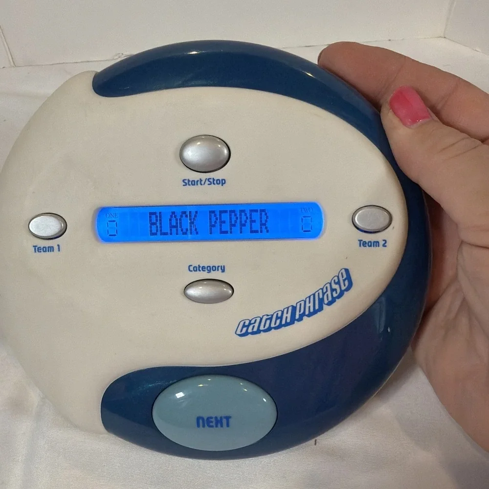 Hasbro Catch Phrase - Blue & White - 2004‎ Electronic Handheld Game Tested